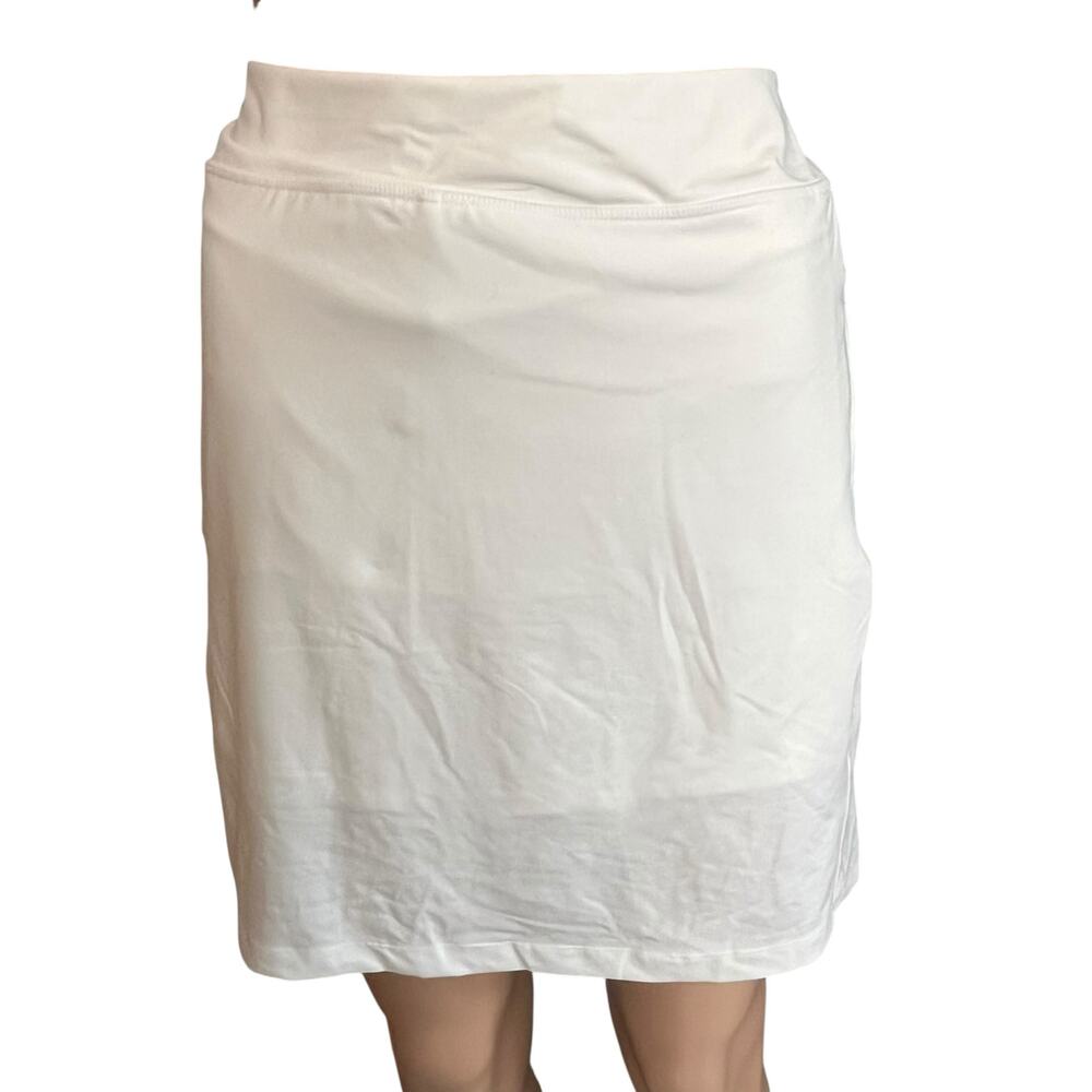 Jockey Women’s White Skort XL Stretchy NWOT Moisture Wicking Golf Tennis Sports